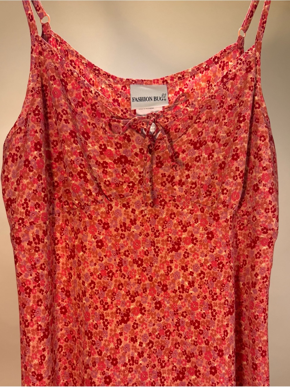 Fashion Bug Pink Floral Slip Dress - New with Tags - vintage - Picture 2 of 4